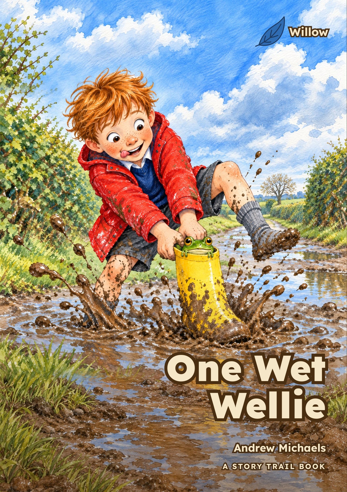 One Wet Wellie – classroom book cover